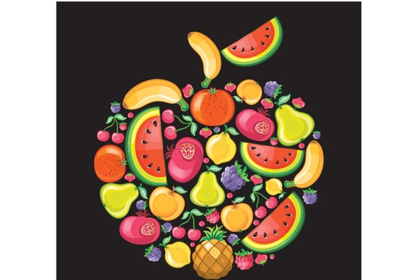 水果拼图图片