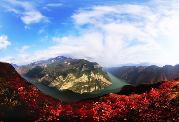 巫山红叶巫山巫峡