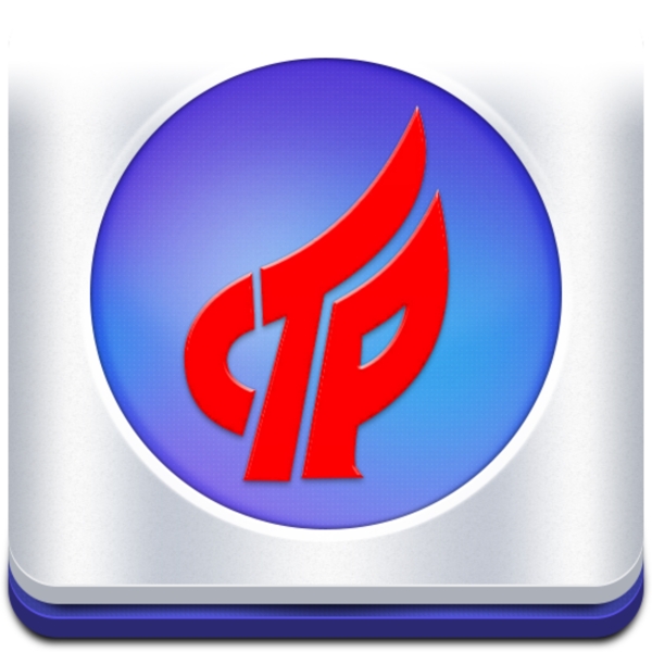 APP蓝色大气立体logo