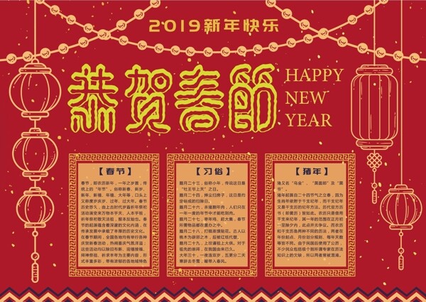 新年春节电子小报