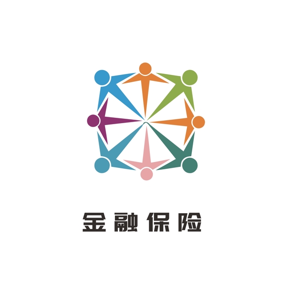 金融logo理财大众通用保险行业logo