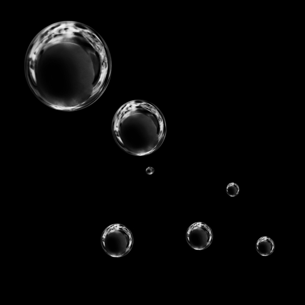 气泡透明底泡泡漂浮素材图片