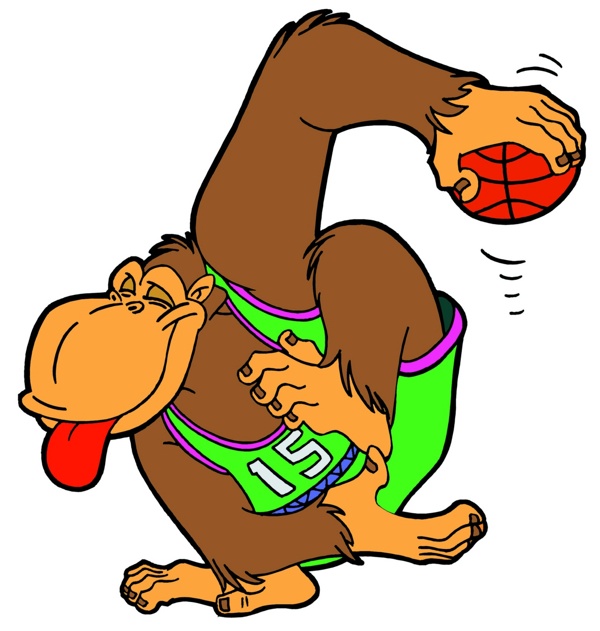 猩猩打篮球图片