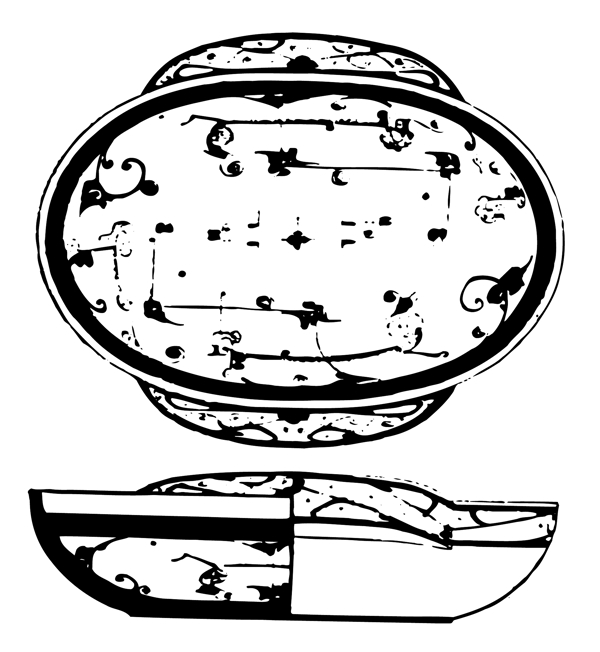 秦汉时代版画装饰画矢量eps格式0062