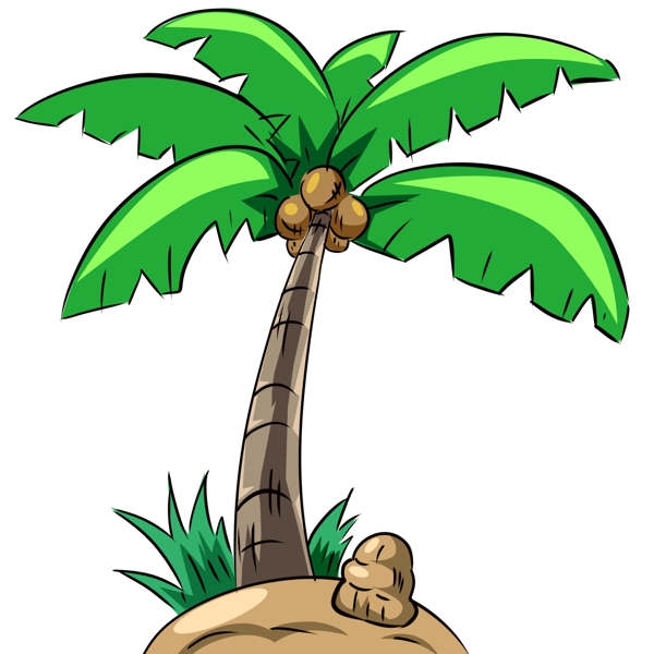椰子树卡通椰子树图片
