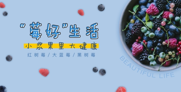 莓水果banner海报