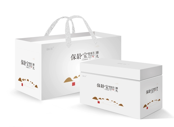 包装礼盒设计包装效果图一款白色的包装设计