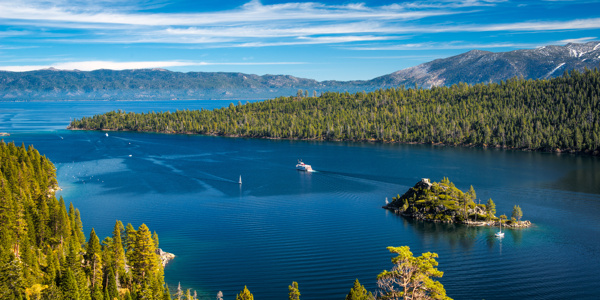 美国湖泊风景图片
