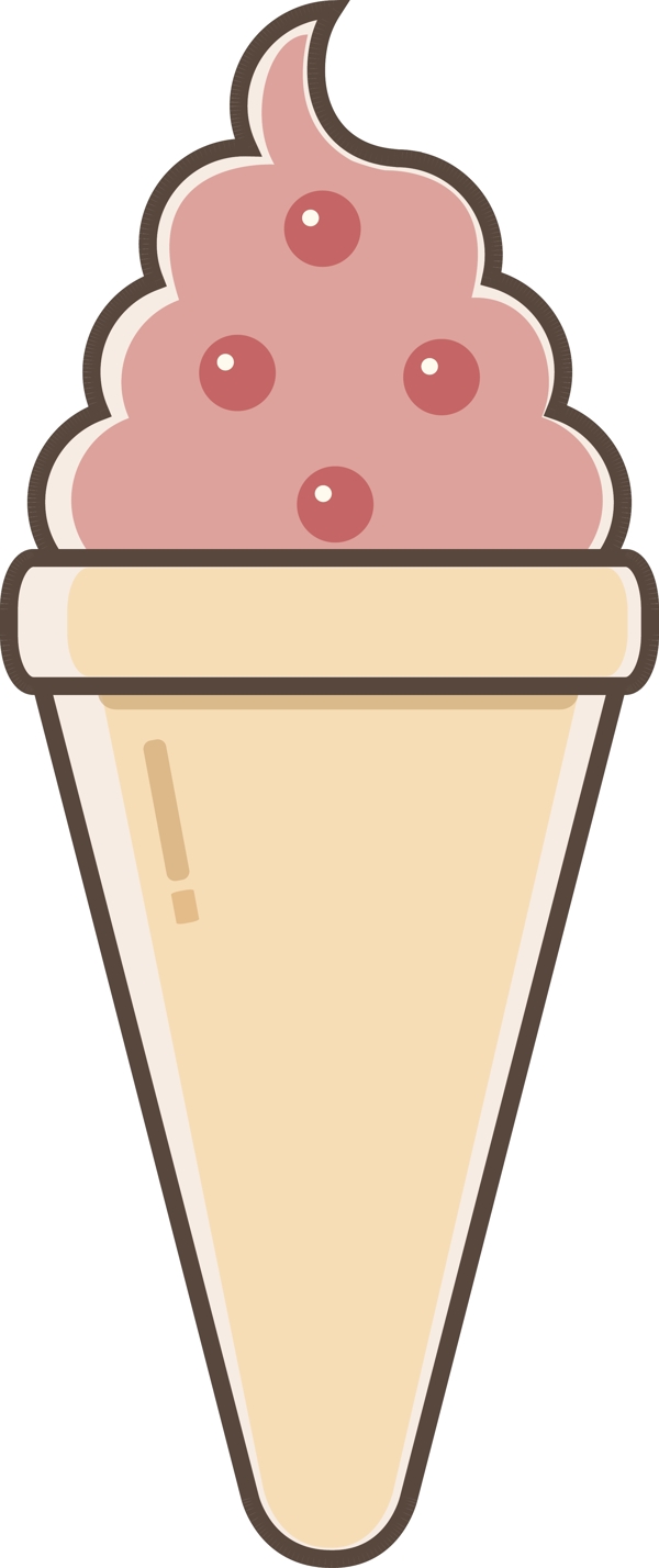 卡通简约可爱食物冰淇淋