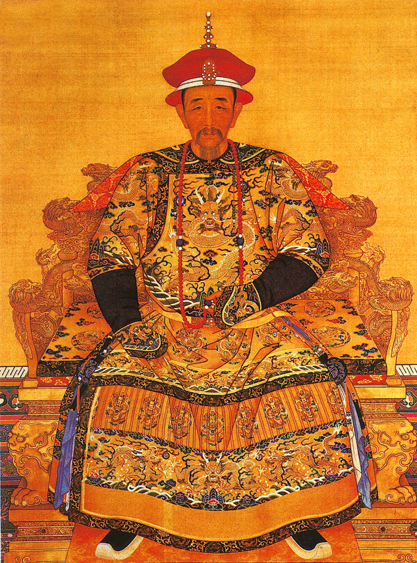 清朝康熙皇帝朝服像图片