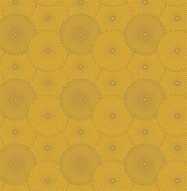 黄色圆形花纹拼接背景图