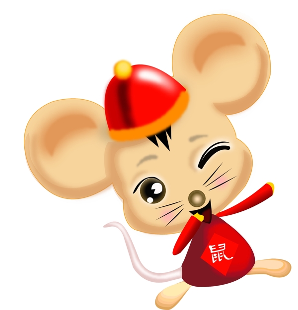家乐福春节矢量老鼠图片