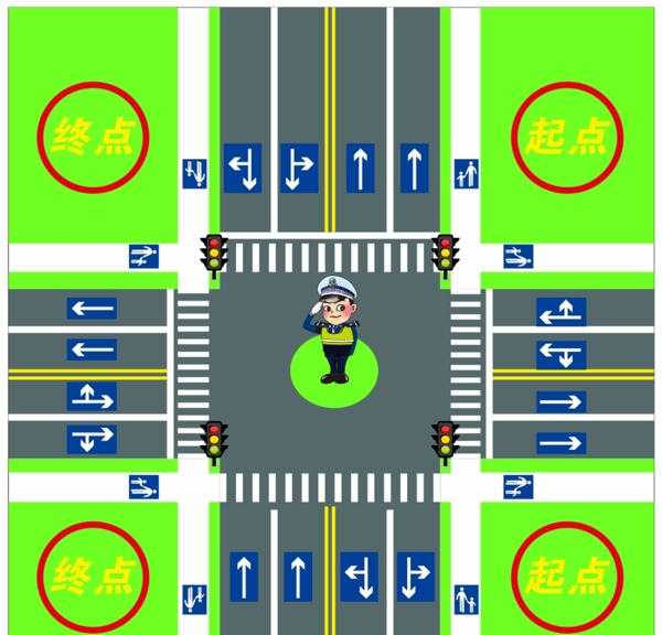 幼儿园交通图