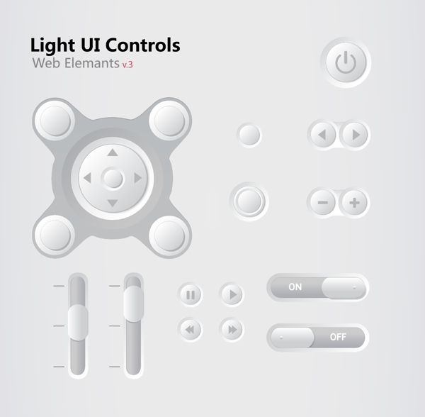 光的UI控件的Web元V3