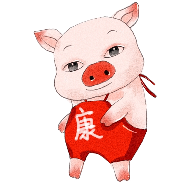 2019年生肖猪猪年健康康原创商用元素