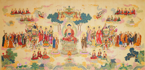 佛国世界佛祖说法图