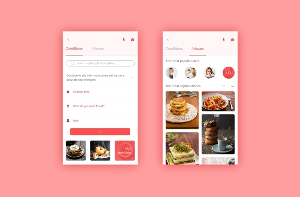 西餐美食软件app界面UI设计
