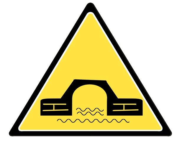 驼峰桥的警示图标