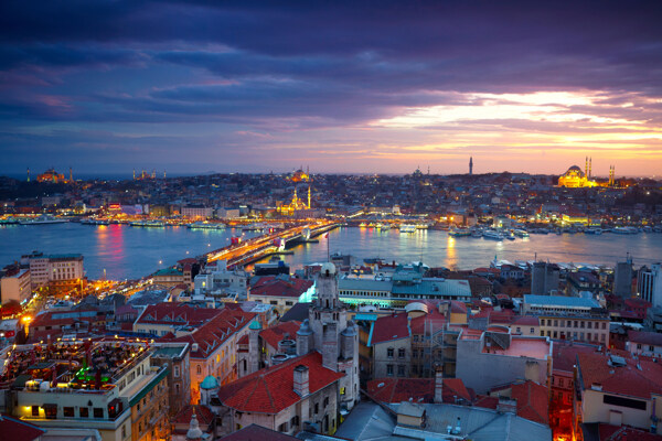伊斯坦布尔夜景图片