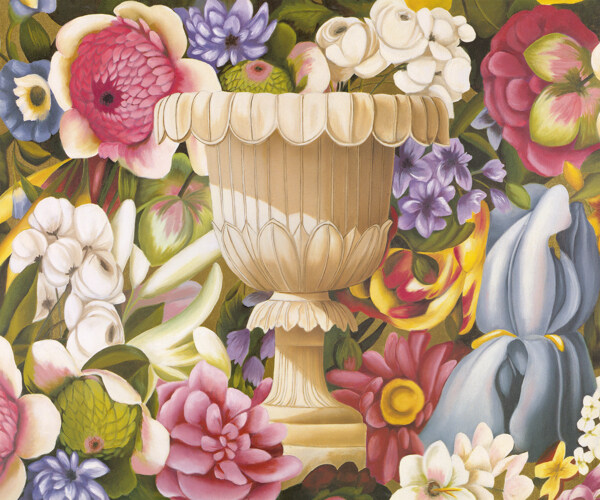 油画圣杯花卉图片
