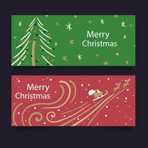 唯美圣诞节快乐礼品卡设计