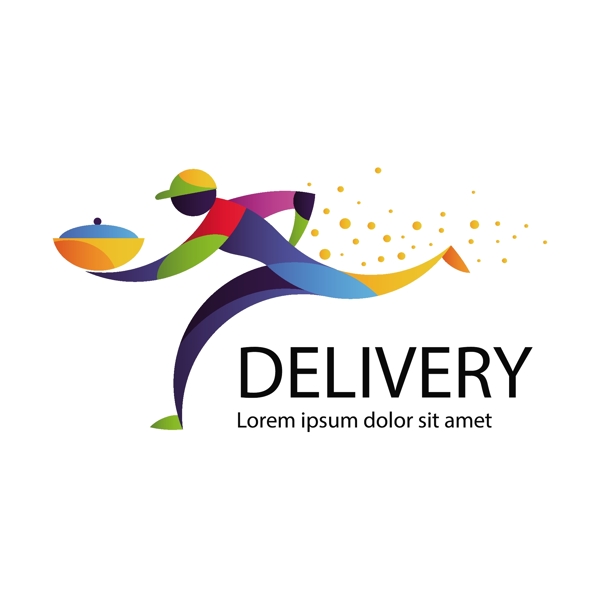 delivery与五颜六色的人