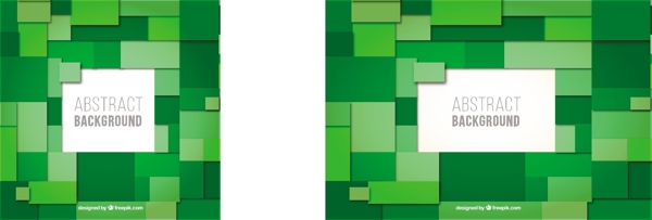 矩形和正方形的绿色背景
