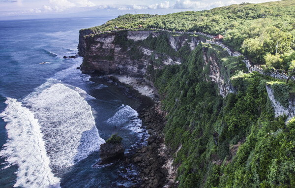 印尼巴厘岛乌鲁瓦图断崖风景