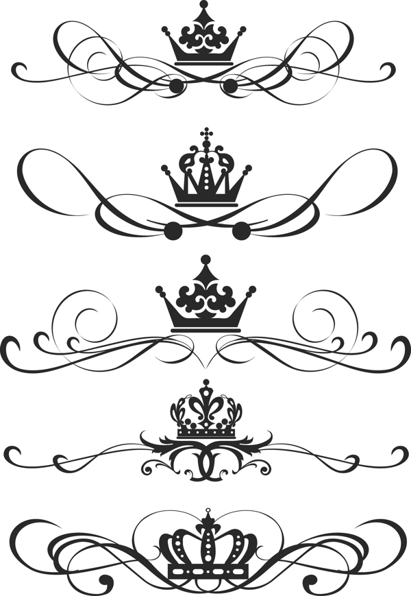 欧式皇冠花纹图片