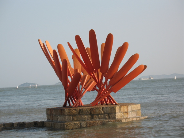 船桨雕塑图片