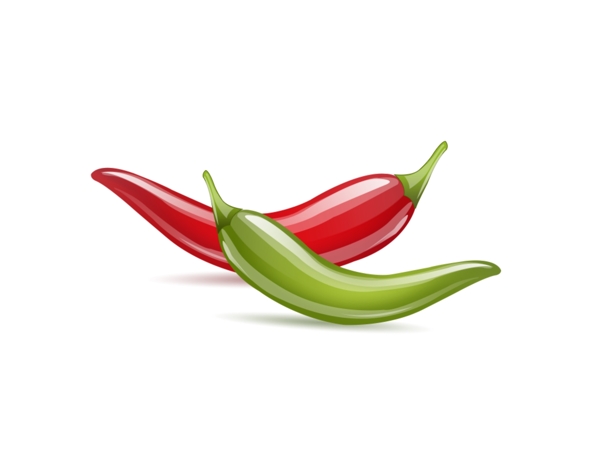 红绿辣椒icon图标设计