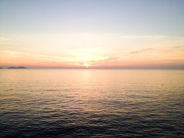夕阳天空素材海边