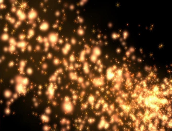 金色粒子路径动画视频素材