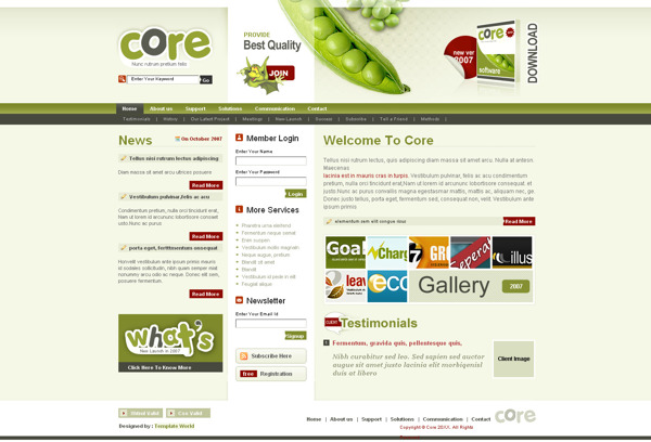 绿色HTML企业站