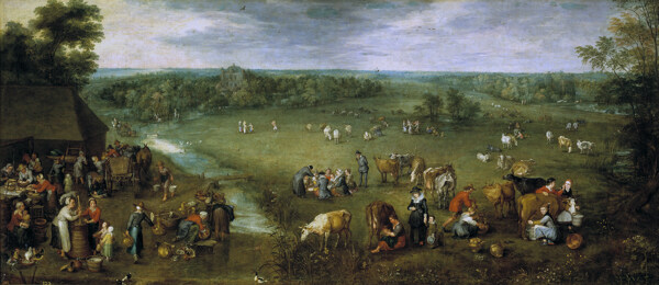 BruegheltheElderJanLavidacampesina161525画家古典画古典建筑古典景物装饰画油画