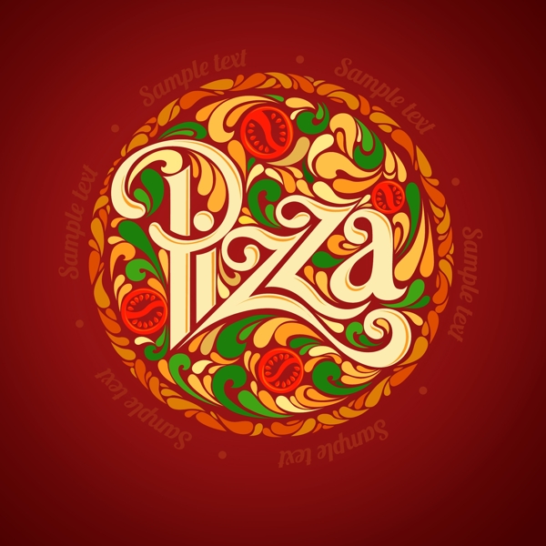 披萨图标设计