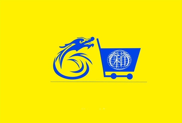 龙购物车图案标志logo图形