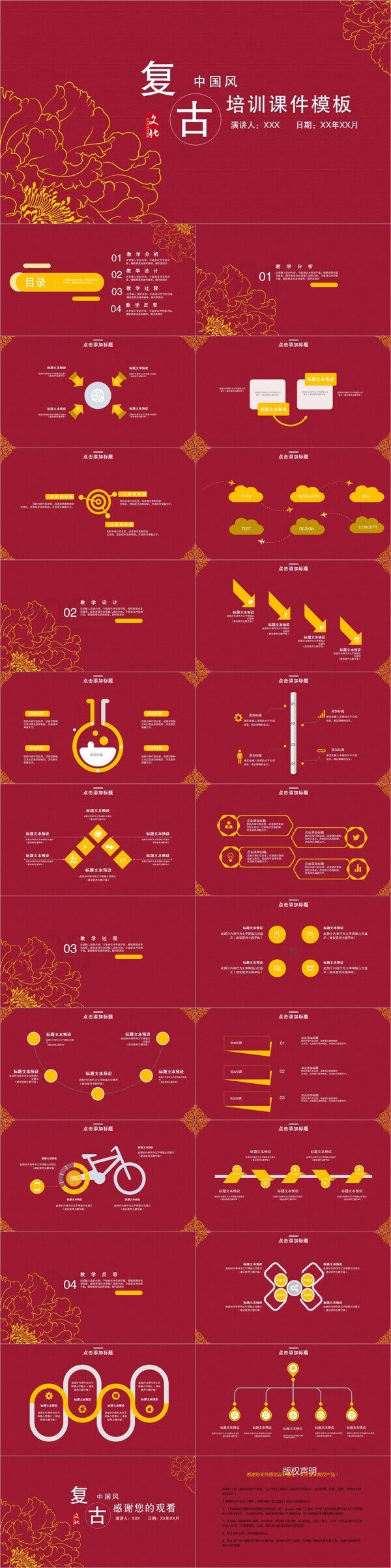 314复古中国风培训课件PPT模板