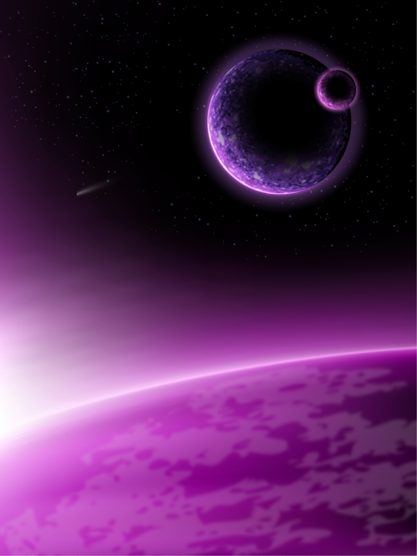 矢量紫色星空宇宙背景