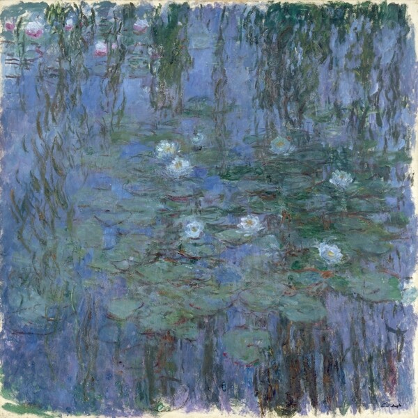 WaterLilies1916191景建筑田园植物水景田园印象画派写实主义油画装饰画