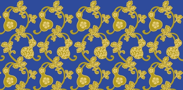 蓝色金葫芦背景图