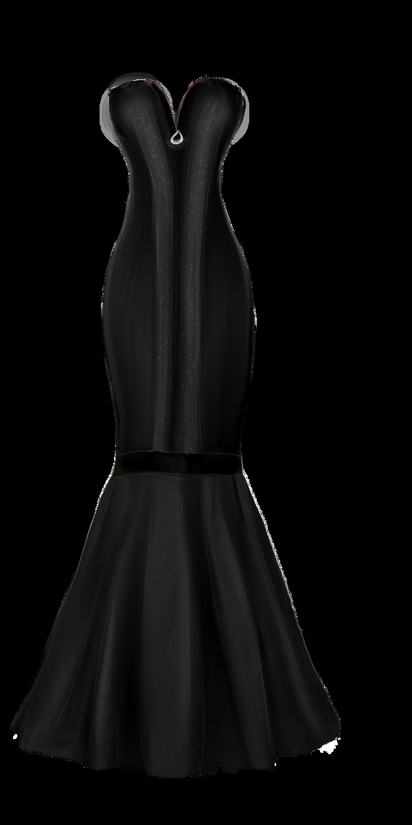 优雅的黑色礼服PNG