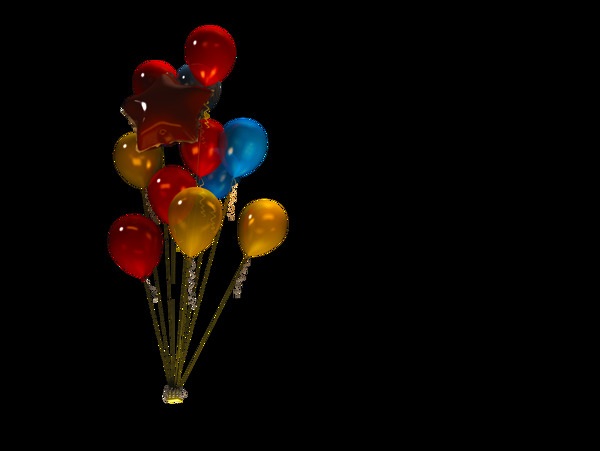 气球3d模型素材设计