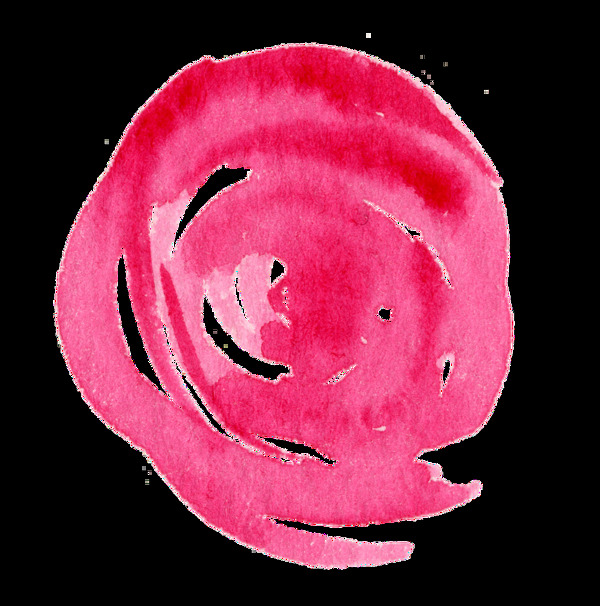 红唇花蕊卡通透明素材