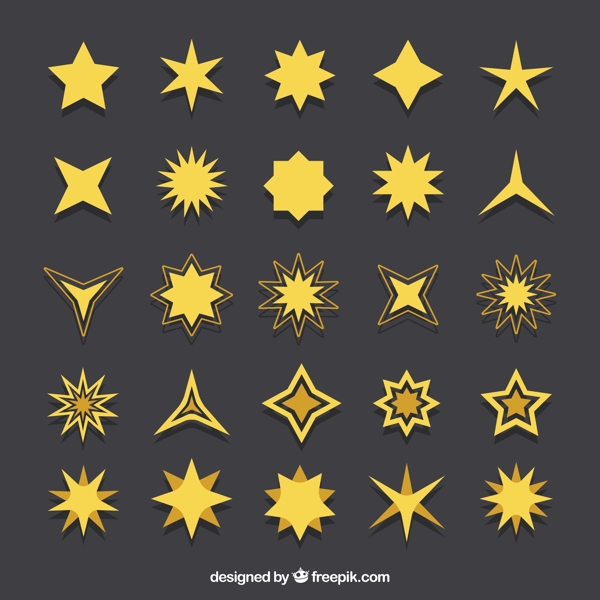 25款黄色星星图标