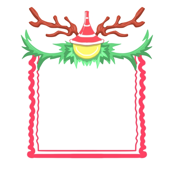 圣诞节装饰边框插画