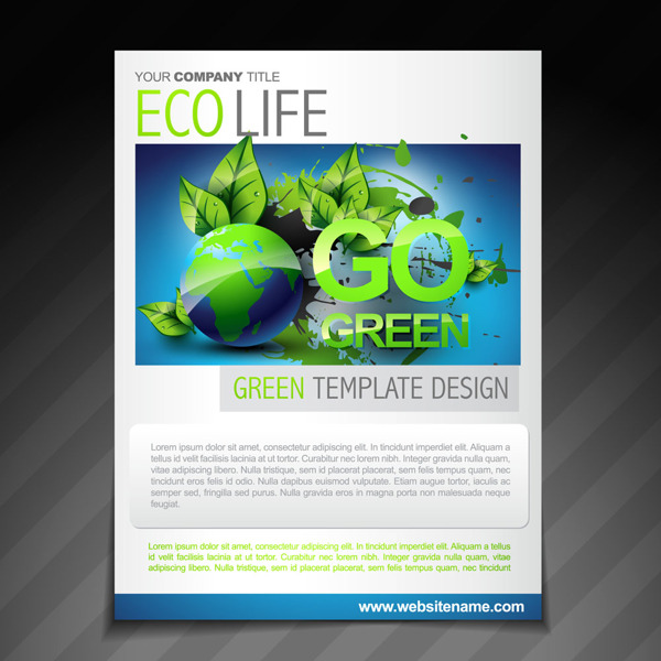 绿色环保素材模版免费下载