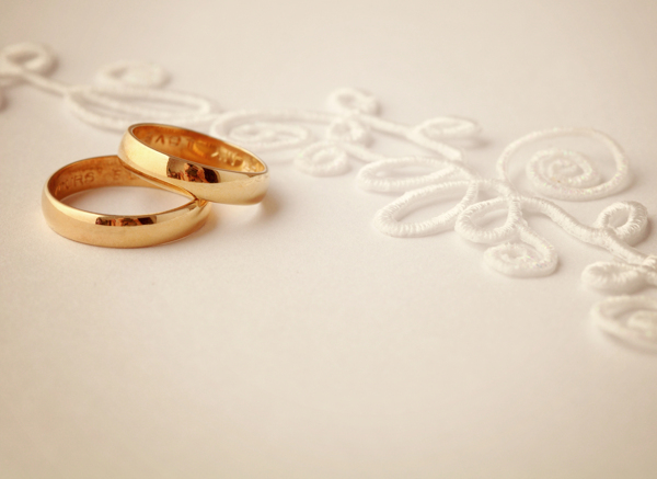 婚礼戒指背景图片
