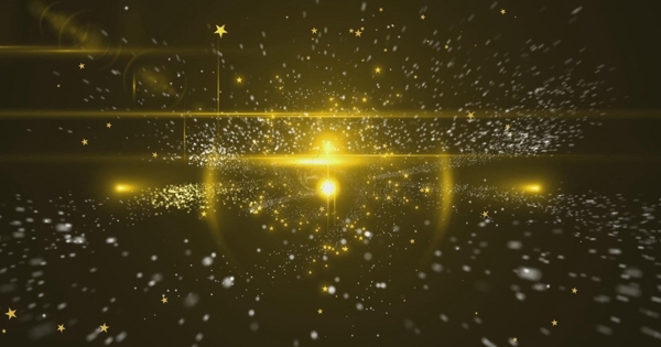 金色星光动态背景视频