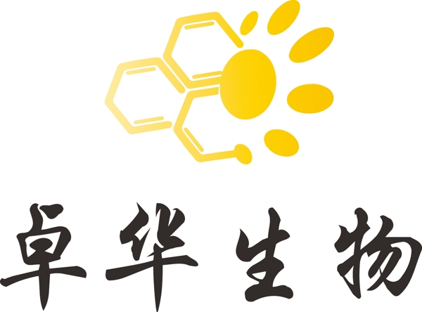 卓华生物logo设计